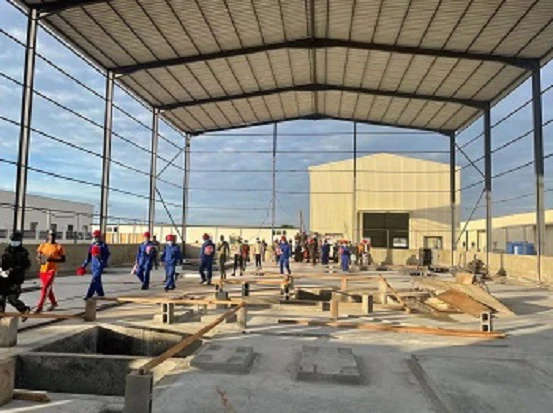 The detergent production line project of Nice in Angola began construction